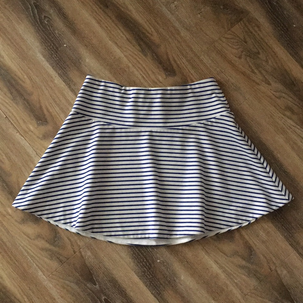 Draper James Sailor Stripe Ponte Flare Skirt